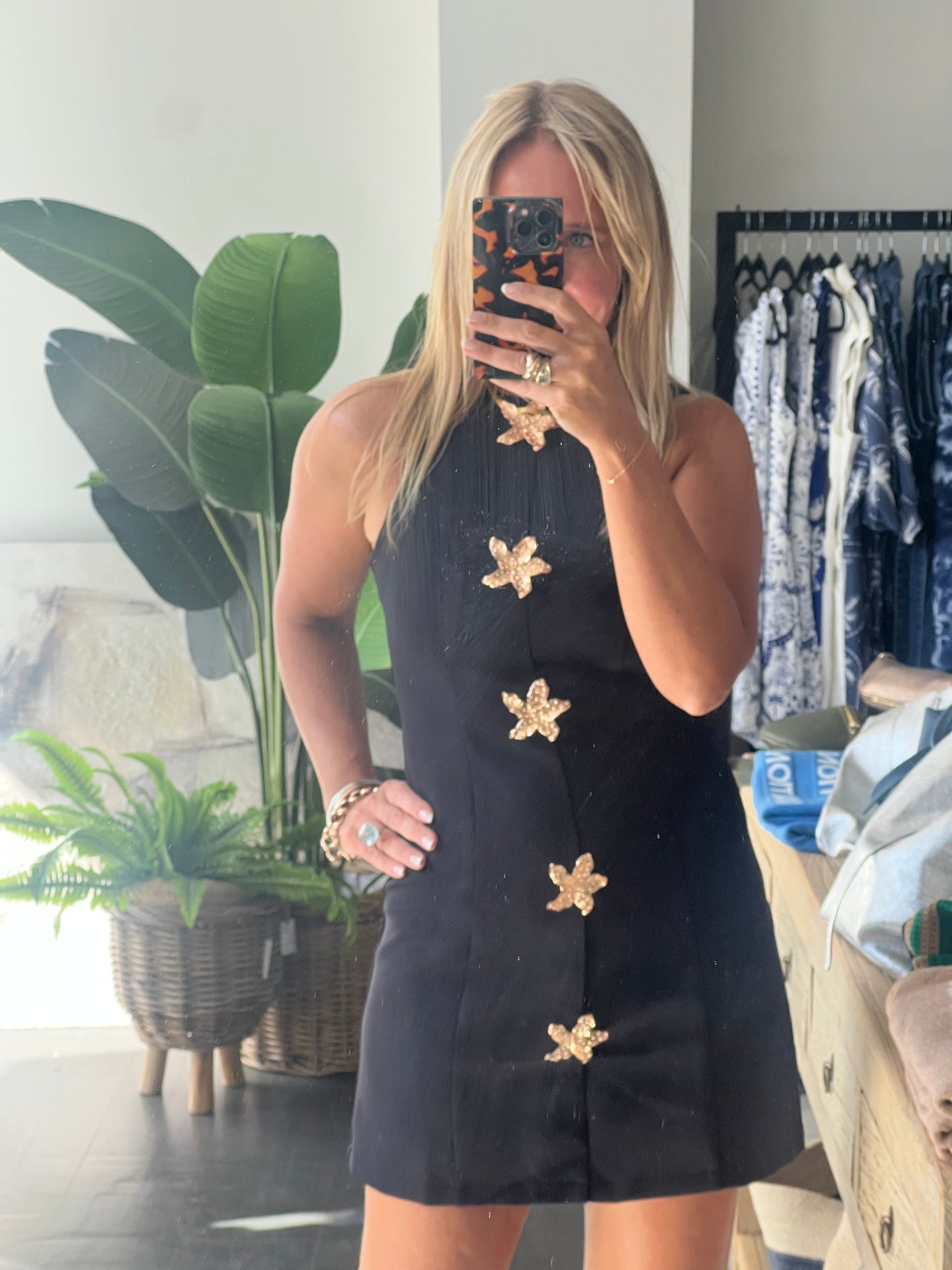 Seeing Stars Mini Shift Dress