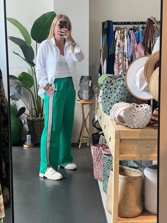 Stripe Lounge Pants- green