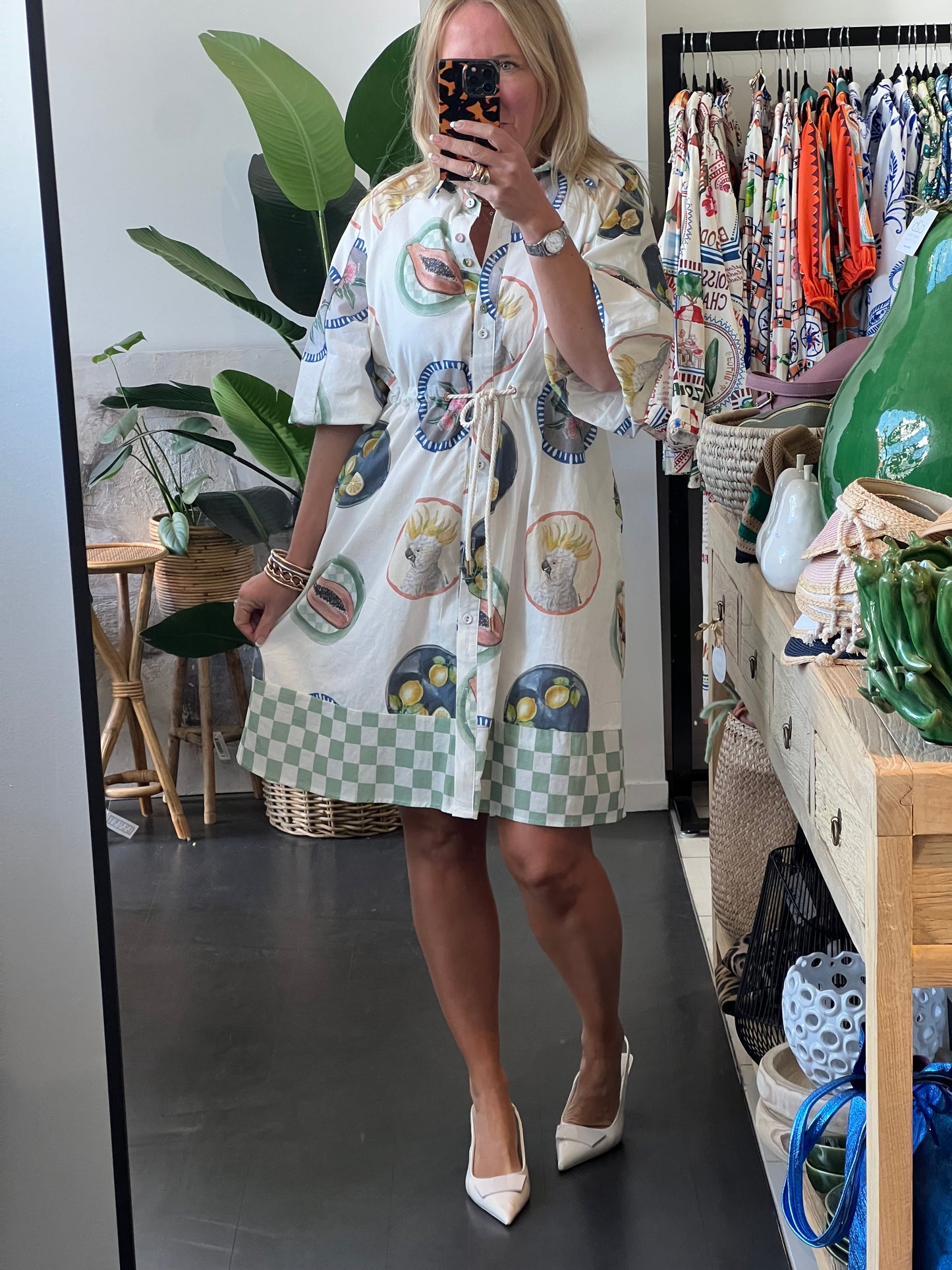 Coco Shirt Dress - Down Under print