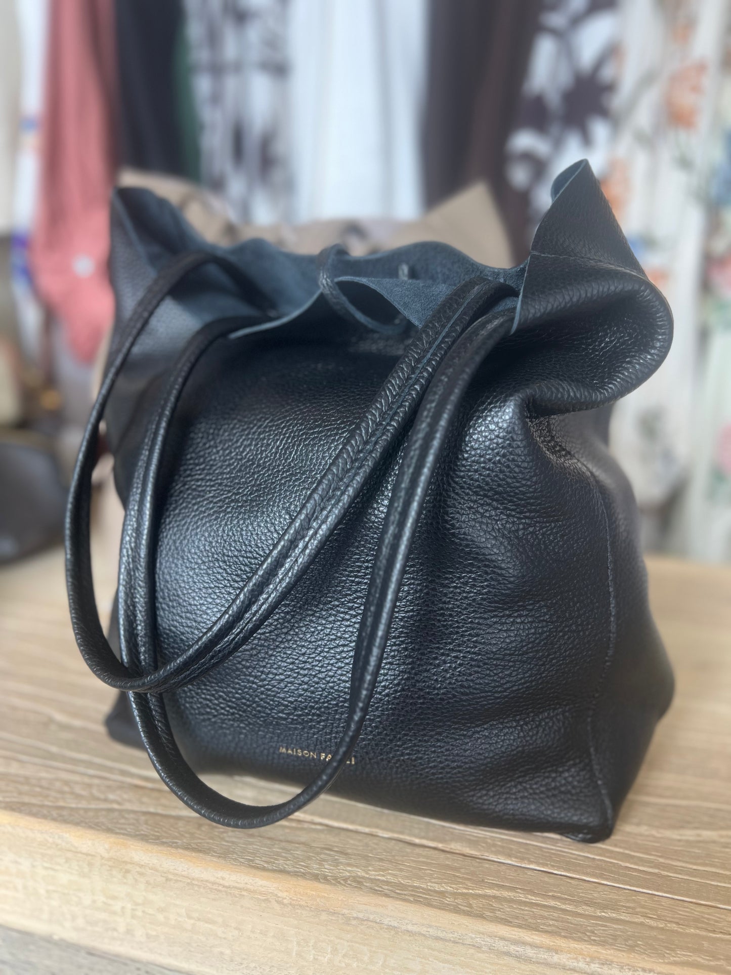 Maison FANLI leather tote bag