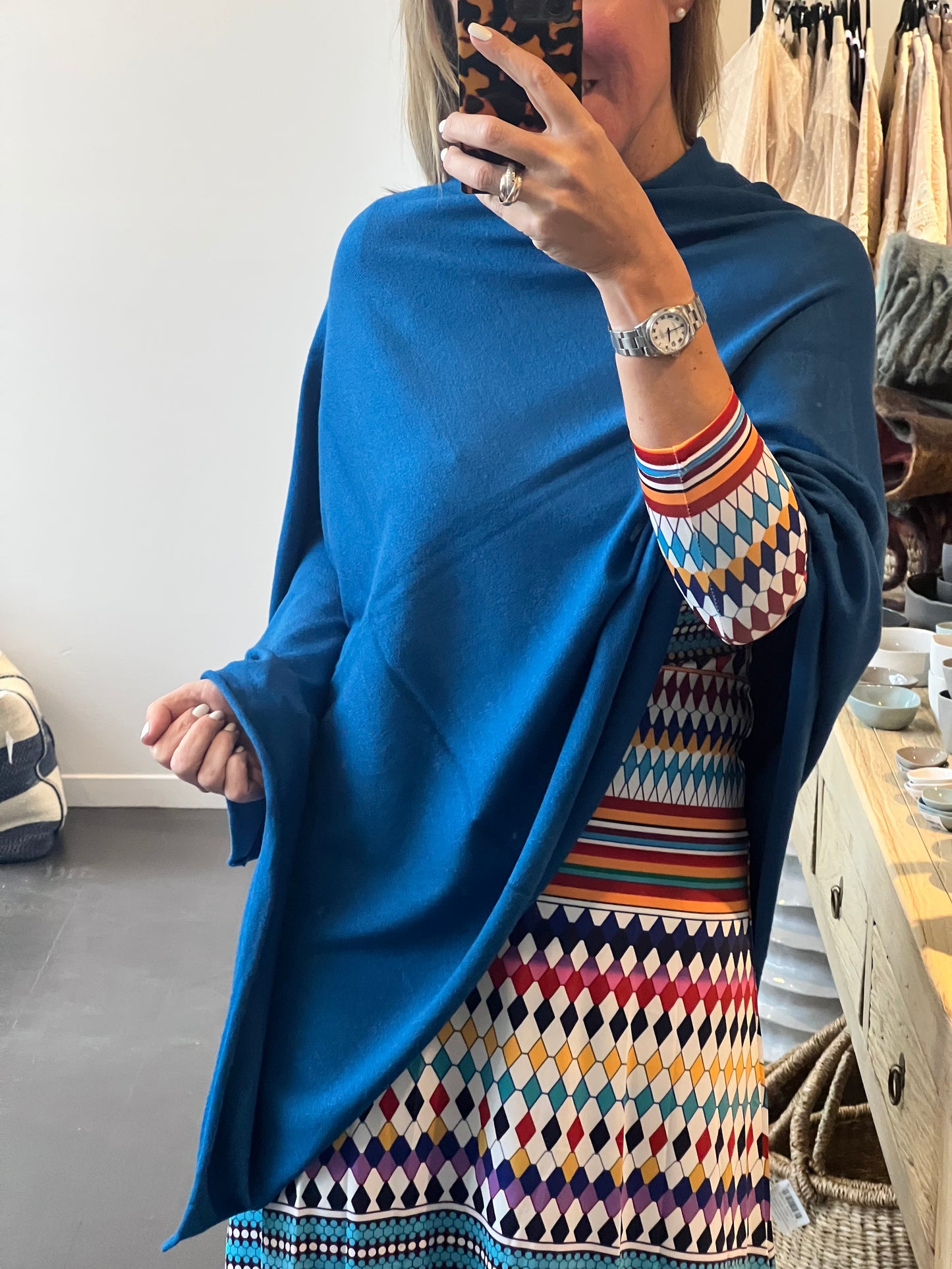 Travel Wrap Poncho- wool blend