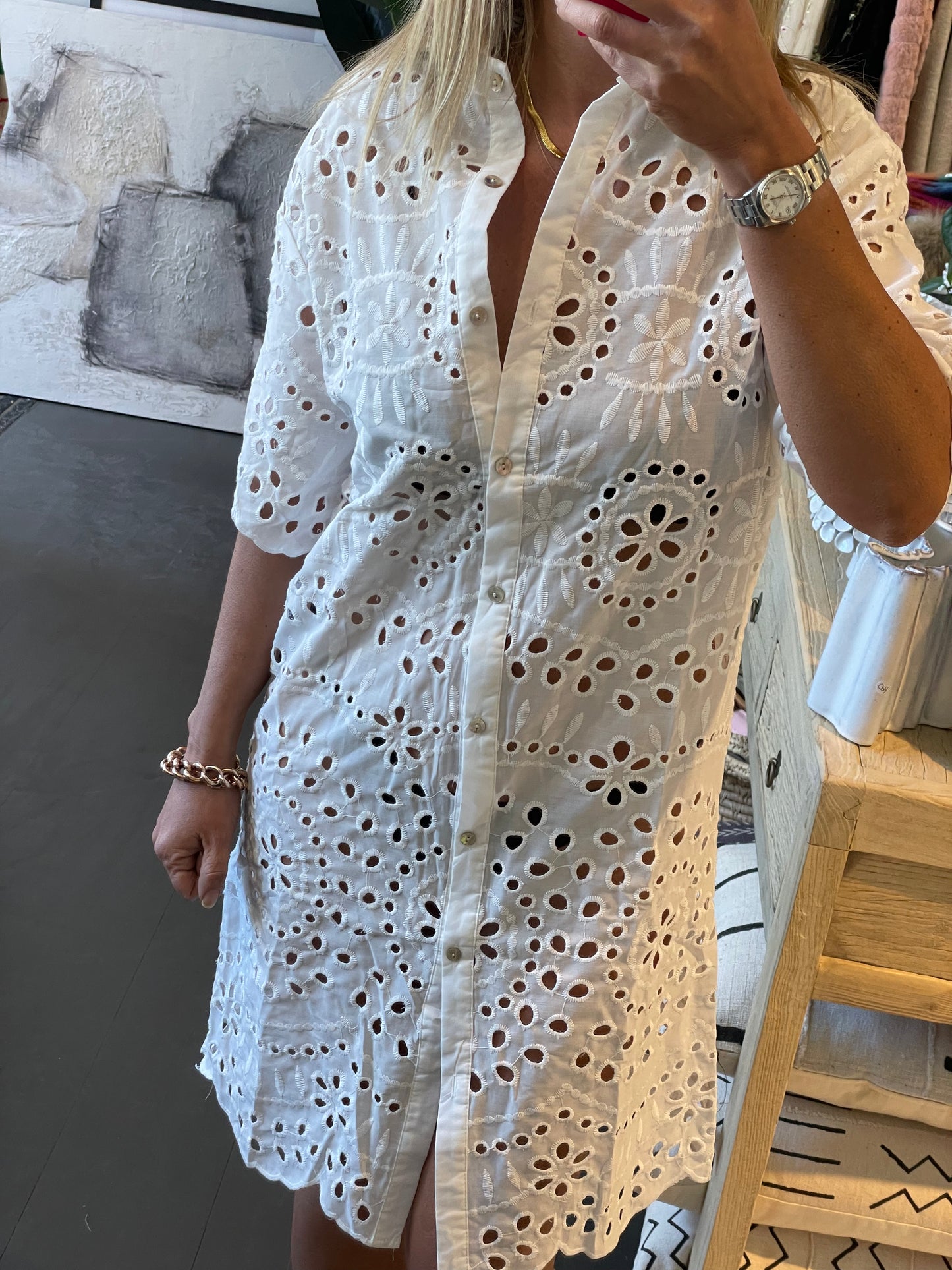 BEACH TO BAR Shirt Dress