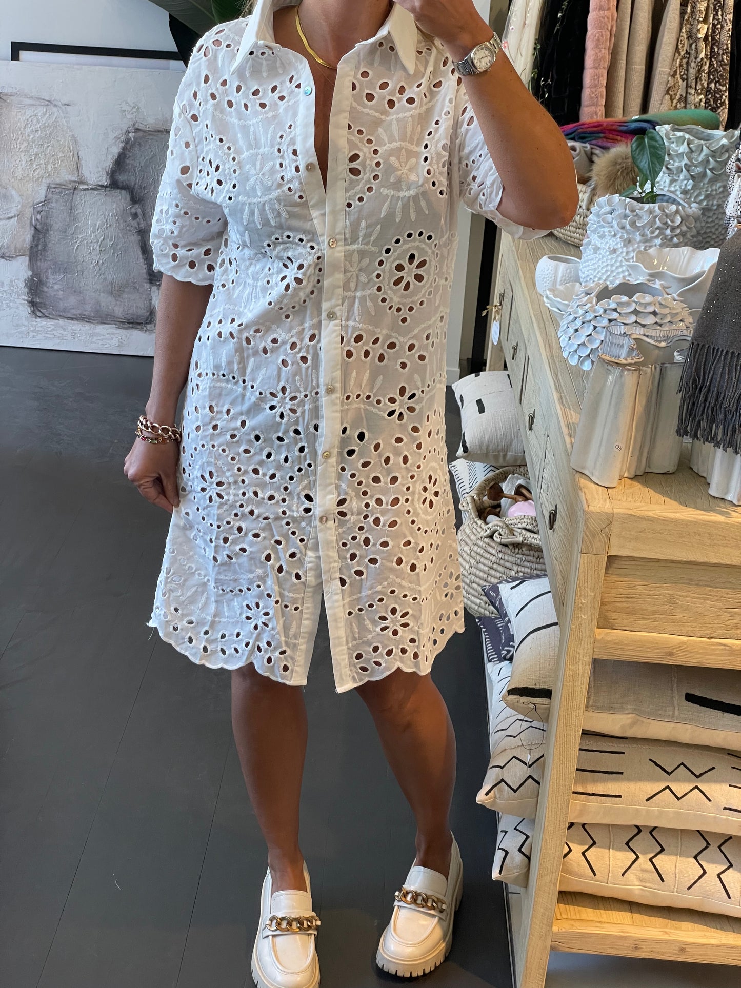 BEACH TO BAR Shirt Dress