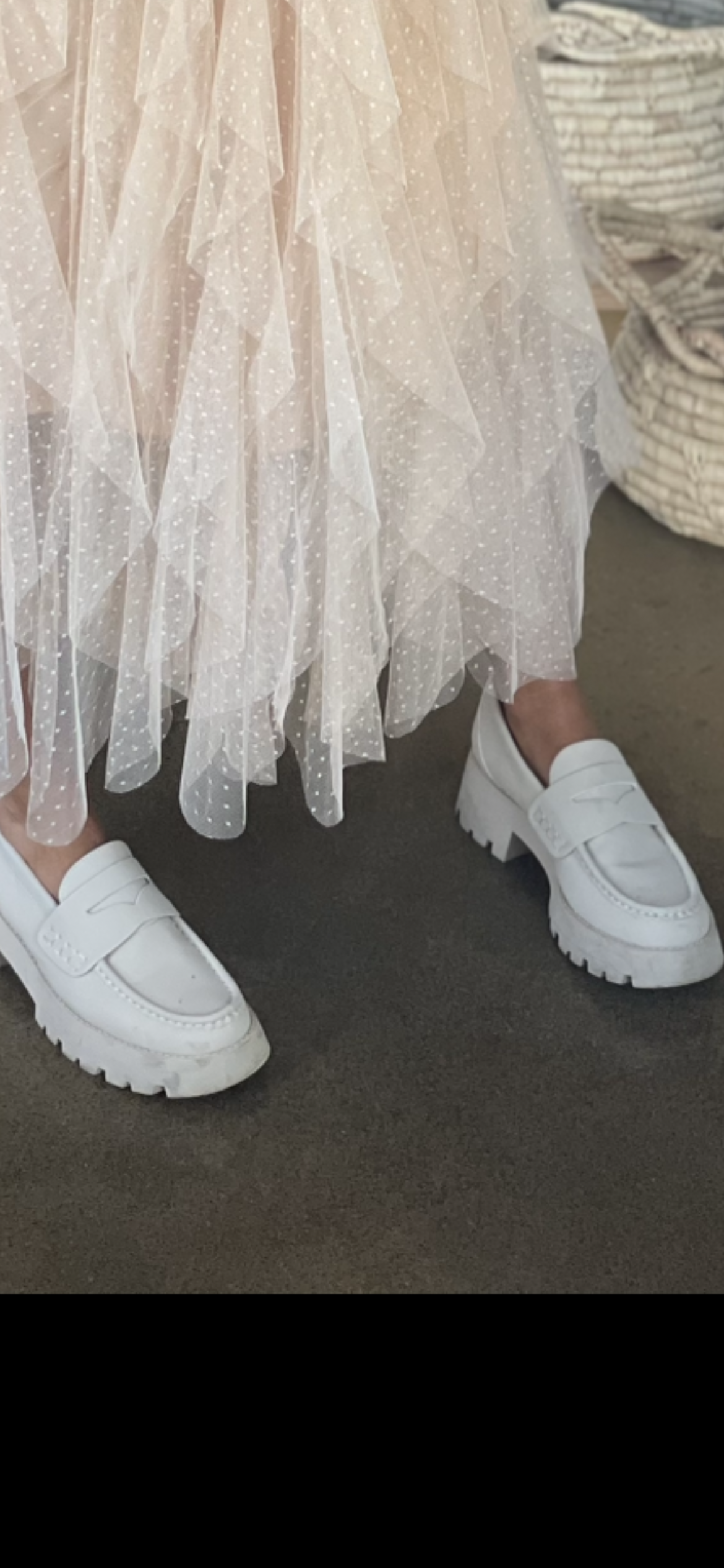 WHITE Chunky Leather Loafers -