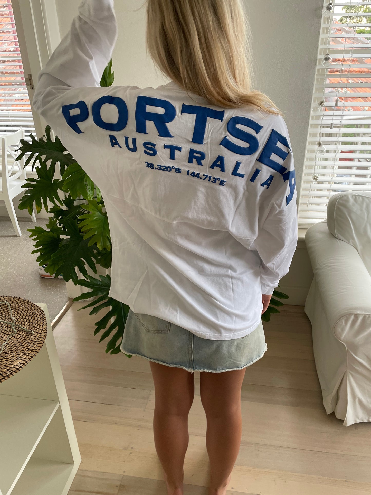 PROJECT LOCAL - PORTSEA unisex sweat top - WHITE