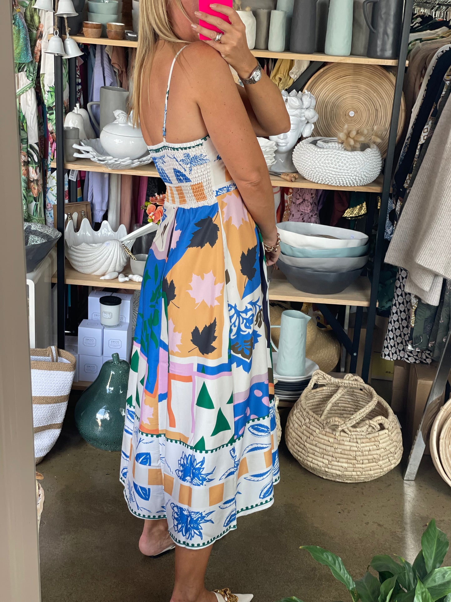 Strappy St Tropez Midi Dress